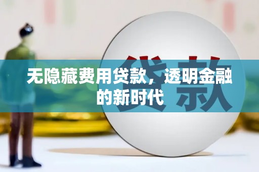 芦竹无隐藏费用贷款，透明金融的新时代
