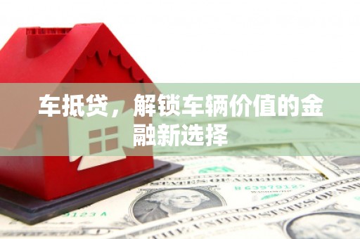 芦竹车抵贷，解锁车辆价值的金融新选择