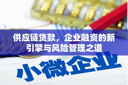 芦竹供应链贷款，企业融资的新引擎与风险管理之道
