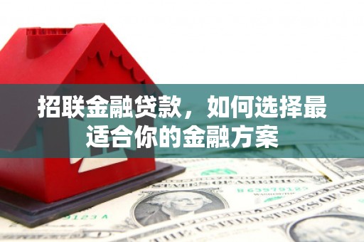 芦竹招联金融贷款，如何选择最适合你的金融方案