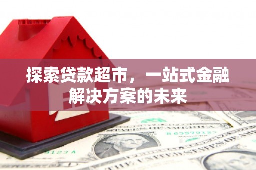 芦竹探索贷款超市，一站式金融解决方案的未来