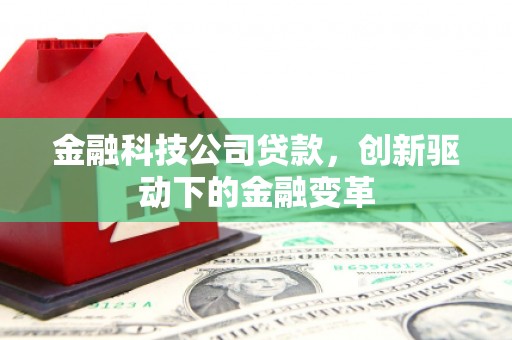芦竹金融科技公司贷款，创新驱动下的金融变革