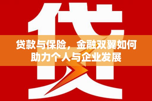 芦竹贷款与保险，金融双翼如何助力个人与企业发展