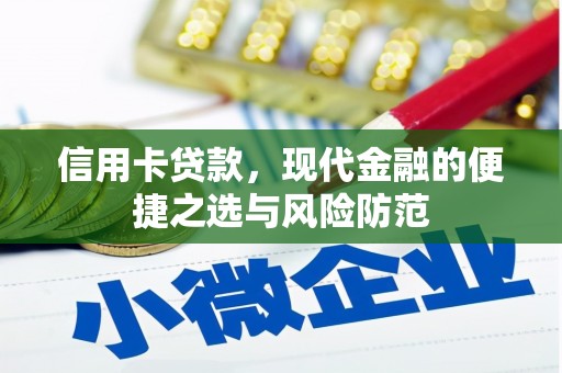 芦竹信用卡贷款，现代金融的便捷之选与风险防范