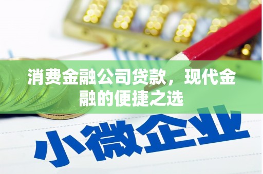 芦竹消费金融公司贷款，现代金融的便捷之选
