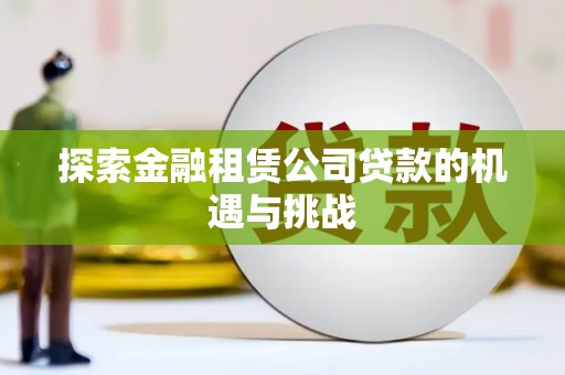 芦竹探索金融租赁公司贷款的机遇与挑战