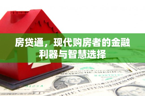 芦竹房贷通，现代购房者的金融利器与智慧选择