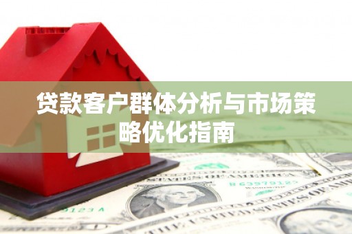 芦竹贷款客户群体分析与市场策略优化指南