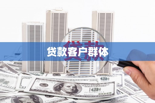 芦竹贷款客户群体