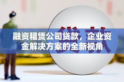 芦竹融资租赁公司贷款，企业资金解决方案的全新视角