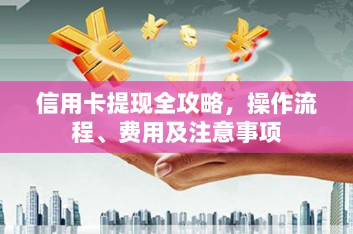 芦竹信用卡提现全攻略，操作流程、费用及注意事项