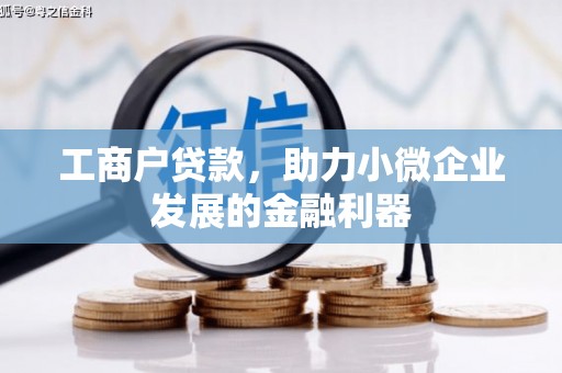 芦竹工商户贷款，助力小微企业发展的金融利器