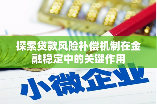 芦竹探索贷款风险补偿机制在金融稳定中的关键作用