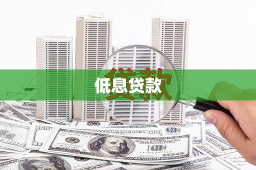 芦竹低息贷款