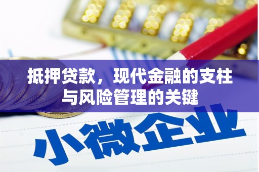 芦竹抵押贷款，现代金融的支柱与风险管理的关键