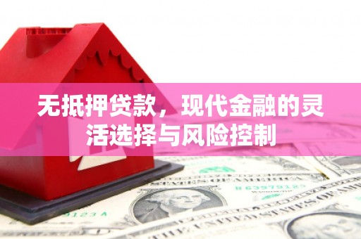 芦竹无抵押贷款，现代金融的灵活选择与风险控制