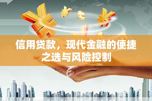 芦竹信用贷款，现代金融的便捷之选与风险控制
