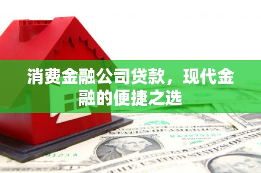 芦竹消费金融公司贷款，现代金融的便捷之选