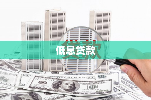 芦竹低息贷款