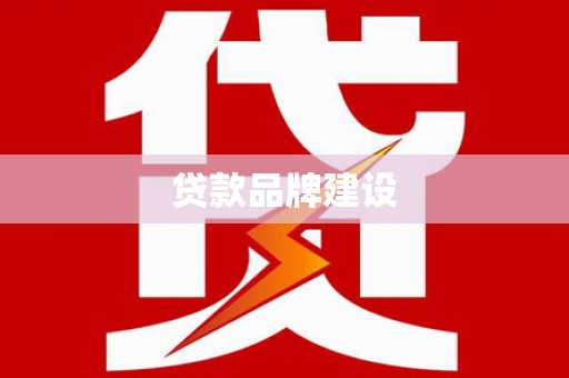芦竹贷款品牌建设