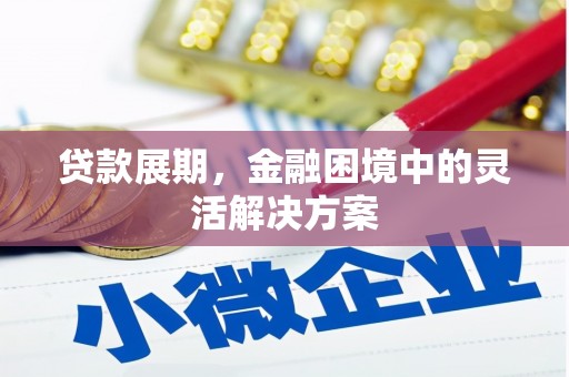 芦竹贷款展期，金融困境中的灵活解决方案