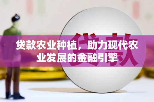 芦竹贷款农业种植，助力现代农业发展的金融引擎