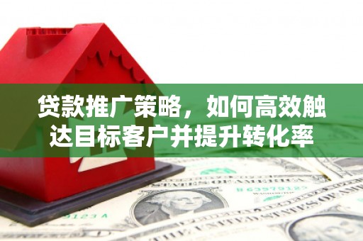 芦竹贷款推广策略，如何高效触达目标客户并提升转化率
