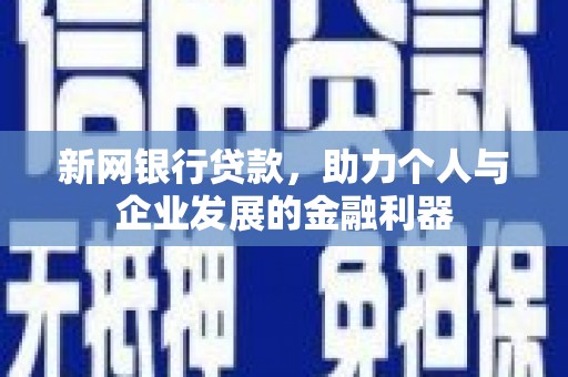 芦竹新网银行贷款，助力个人与企业发展的金融利器
