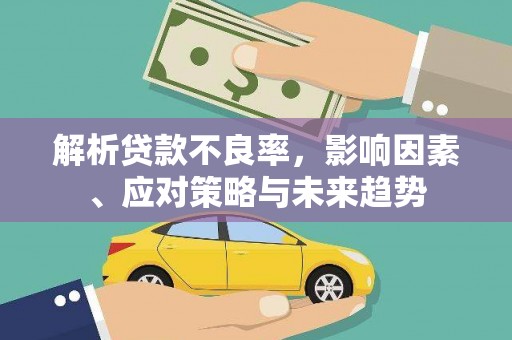 芦竹解析贷款不良率，影响因素、应对策略与未来趋势