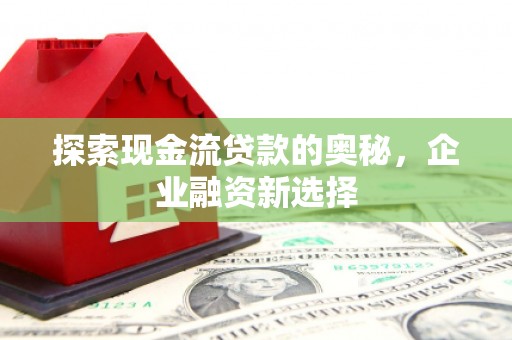 芦竹探索现金流贷款的奥秘，企业融资新选择