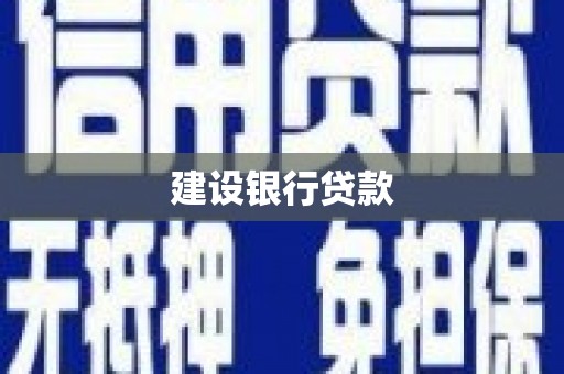 芦竹建设银行贷款
