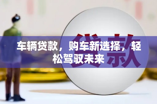 芦竹车辆贷款，购车新选择，轻松驾驭未来