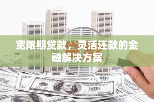 芦竹宽限期贷款，灵活还款的金融解决方案