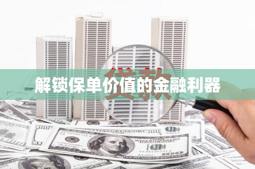 芦竹解锁保单价值的金融利器