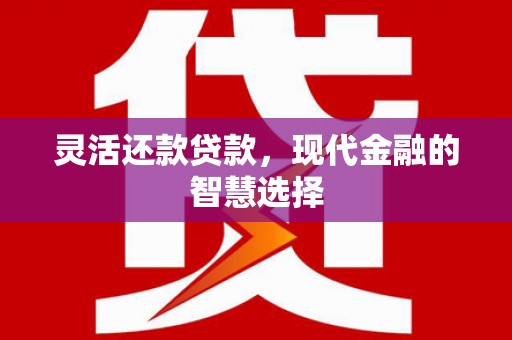芦竹灵活还款贷款，现代金融的智慧选择