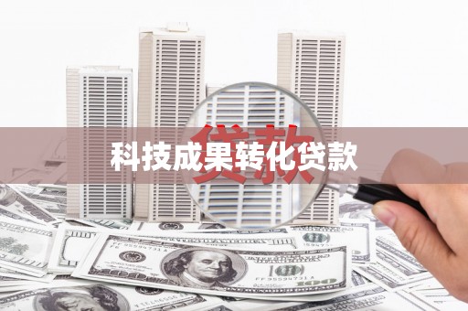 芦竹科技成果转化贷款