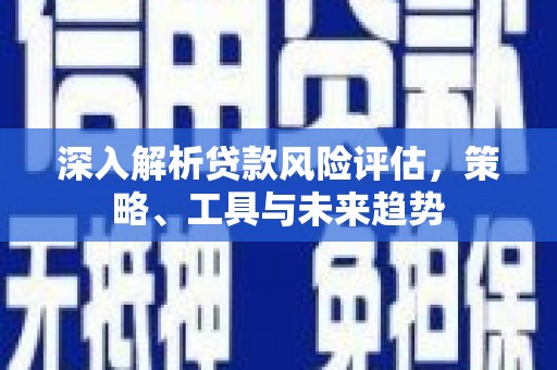 芦竹深入解析贷款风险评估，策略、工具与未来趋势