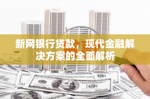 芦竹新网银行贷款，现代金融解决方案的全面解析
