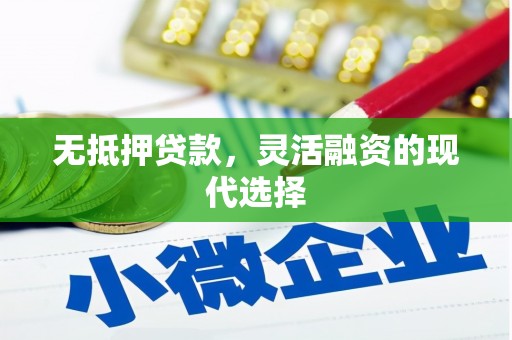 芦竹无抵押贷款，灵活融资的现代选择