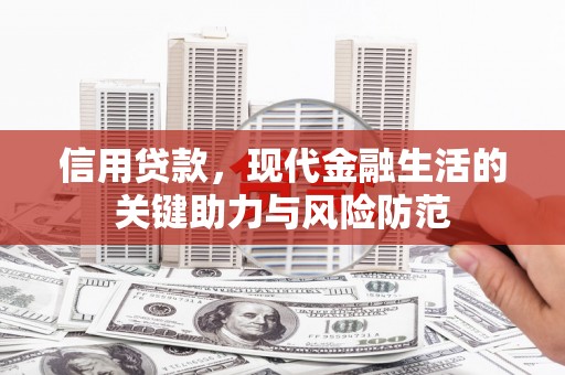 芦竹信用贷款，现代金融生活的关键助力与风险防范