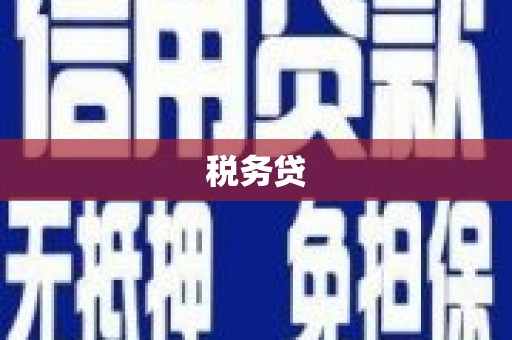 芦竹税务贷