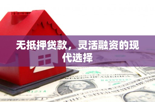 芦竹无抵押贷款，灵活融资的现代选择