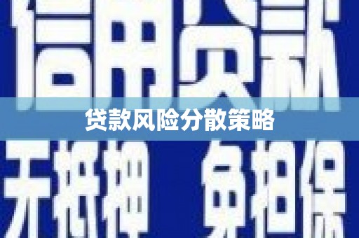 芦竹贷款风险分散策略