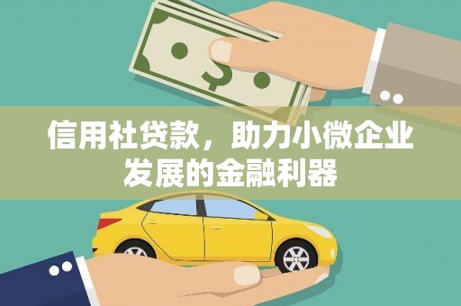 芦竹信用社贷款，助力小微企业发展的金融利器