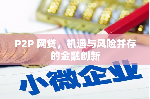 芦竹P2P 网贷，机遇与风险并存的金融创新