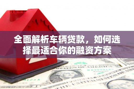 芦竹全面解析车辆贷款，如何选择最适合你的融资方案