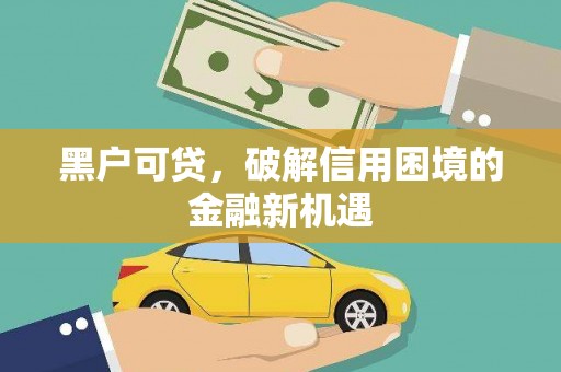 芦竹黑户可贷，破解信用困境的金融新机遇