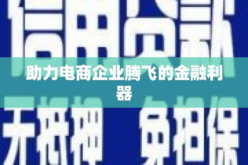 芦竹助力电商企业腾飞的金融利器