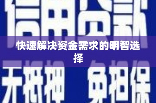 芦竹快速解决资金需求的明智选择