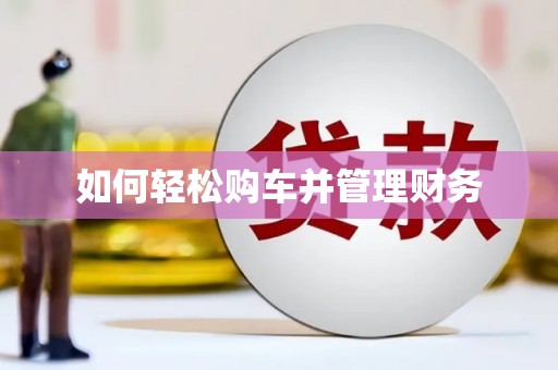 芦竹如何轻松购车并管理财务